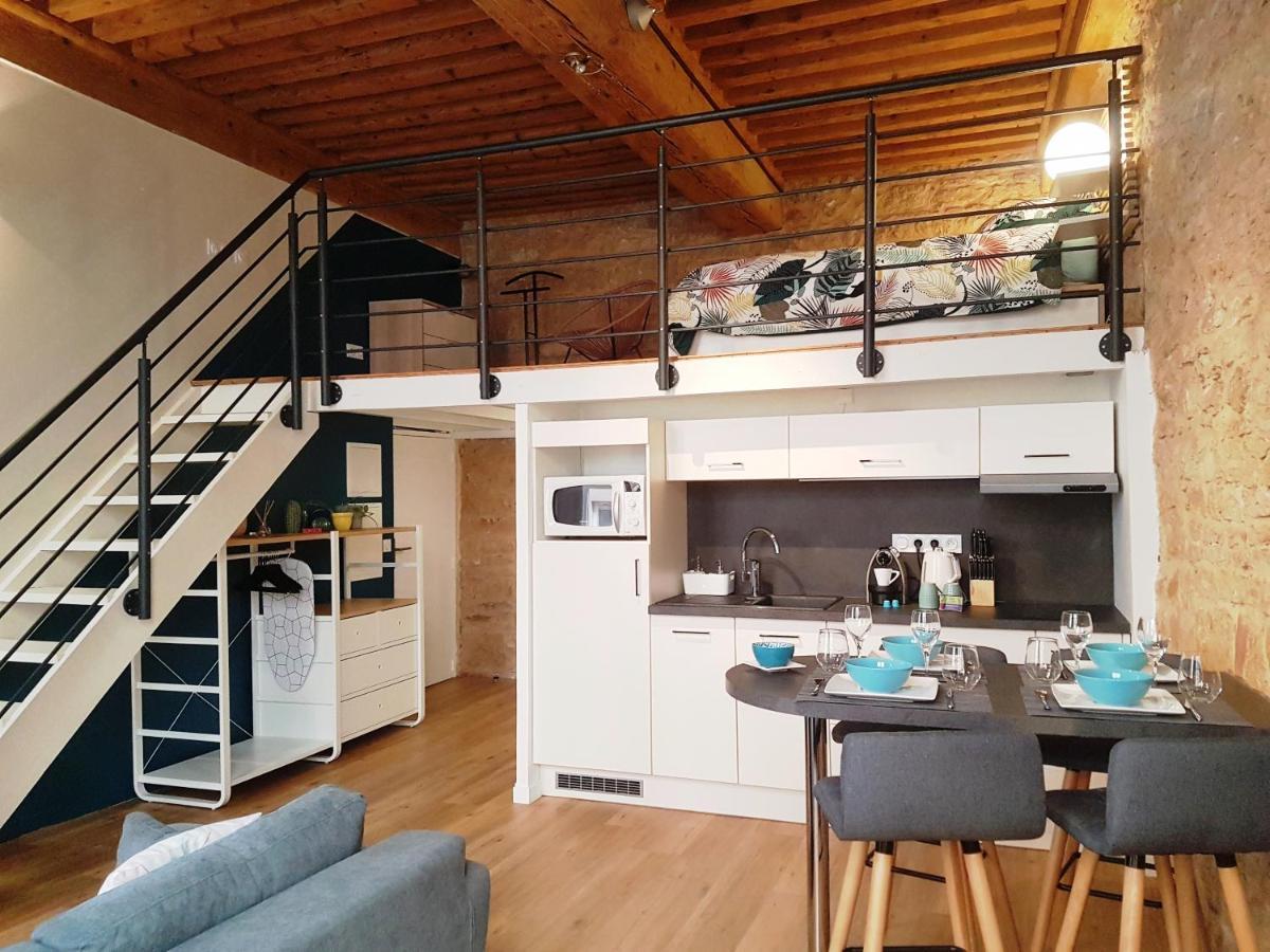 Charmant Appartement Style Canut Pentes Croix Rousse Lyon Dış mekan fotoğraf